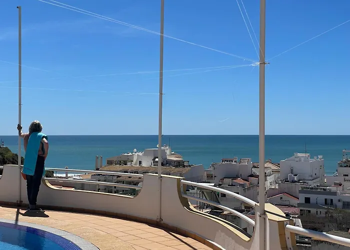 Ocean Balcony Terrace Sea View And Pool Apartman Albufeira